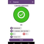 Toegangscontrole met uw smartphone met de TRS-Scan App
